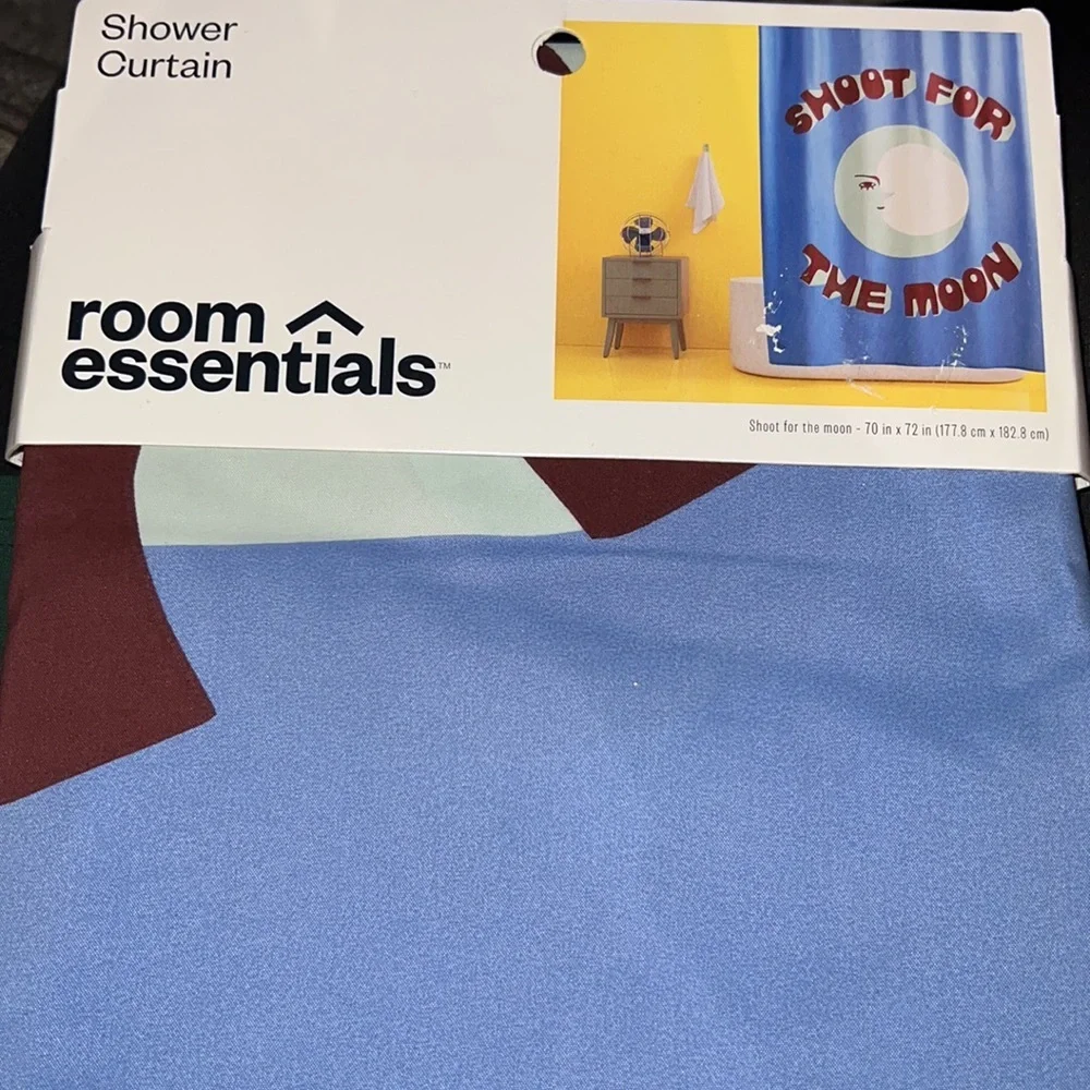 Shoot for the Moon Microfiber Shower Curtain‎ - Room Essentials